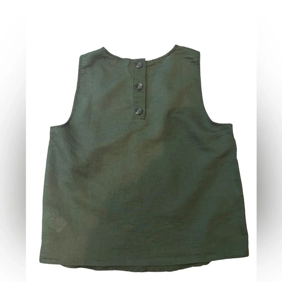 J crew Linen-blend button-back shell tank top NWT
Xxs
Olive green
Pit to pit 18” - Picture 2 of 4